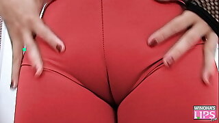 Big Cameltoe Pamper has Tits Working Of Milk and Gets Cum Medial Mouth